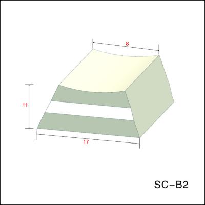 Cina 8mm trapezoidali striscia di appoggio ceramica di 45 gradi per la saldatura del FCAW in vendita