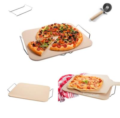 Chine Cordiérite en pierre de cuisson de pizza imperméable pour la pizza de taille de famille nombreuse à vendre