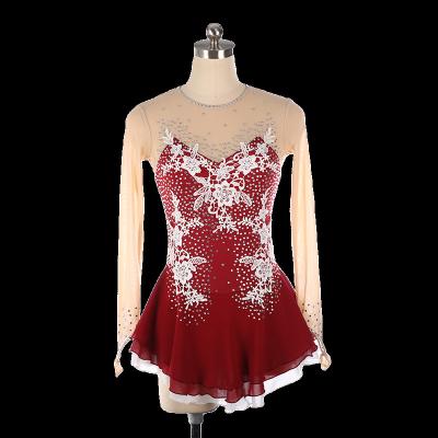 China Breathable Stage Wear Kids Figure Skating Dress High Elasticity Performance Adult Skating Clothes for sale