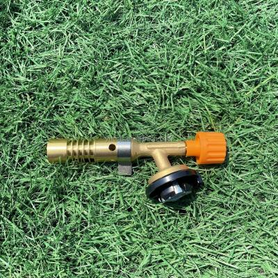 China Contemporary Professional Portable Brass Kitchen Cooking Gas Butane Cooking Torch Barbecue Welding Flame Gun for sale