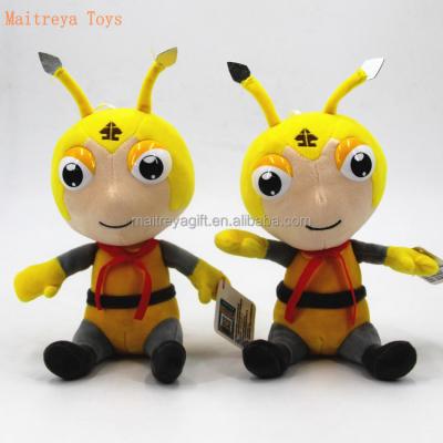 China Eco-friendly Cheap Wholesale Authentic Yellow Star Ant Plush Toy For Birthday Gift for sale