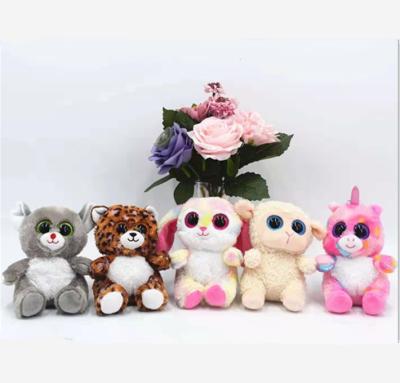 China Eco - Friendly Cute Different Animals Various Designs Big Eyes Stock Stuffed Plush Toy for sale