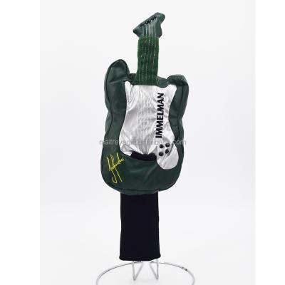 China Stylish Custom Cool Design Stuffed PU Guitar Golf Head Cover for sale