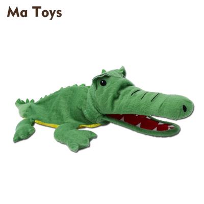 China Kids Funny Cartoon Crocodile Animals Hand Puppets Plush Stuffed Toys for sale