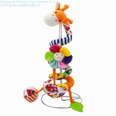 China Eco-friendly Cute / Funny Colorful Animal Crib Crib Baby Hanging Toy Plush Toy for sale