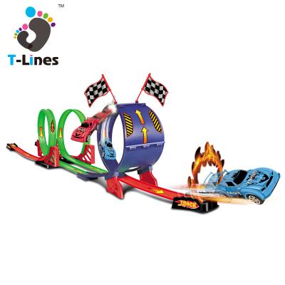 China Eco-Friendly Material Timeline Track Most Popular Miniature Race Car Racing Track Sets For Kids for sale