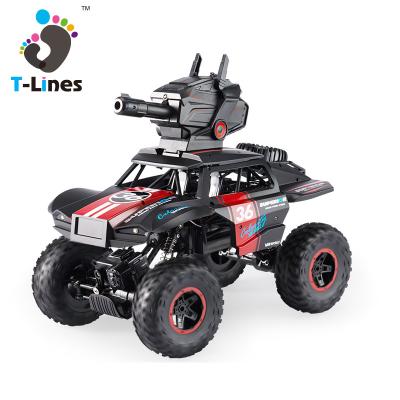 China 1:12 4WD Dual Mode Eco-friendly Material Riding Water Bomb Tank Vehicle Shooting Racing Remote Control Car Toy Multiplayer For Kids for sale