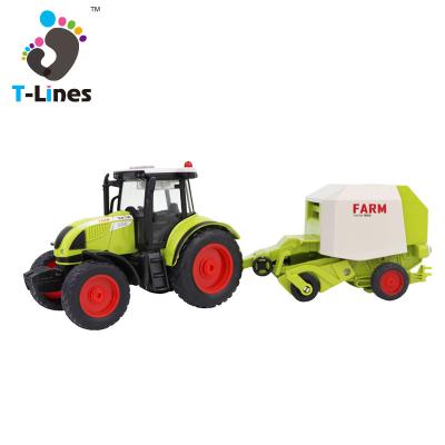 China Eco-friendly Material 1:16 Friction Farmer Combine Toy Harvester for sale