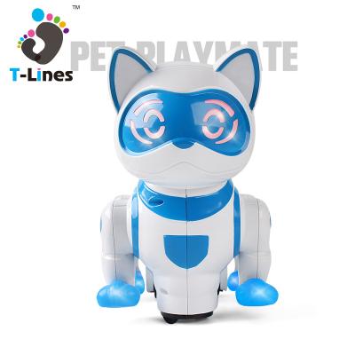 China Multifunctional Intelligent Electric Dancing Cat Toy Robots Smart Educational Teaching Machine Toys for Children with Light Music for sale