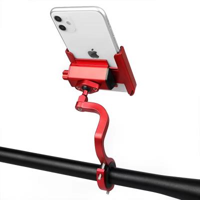 China Adjustable Mobile Phone Holder Stand Universal Aluminum Alloy Bicycle Bicycle Phone Polder for sale