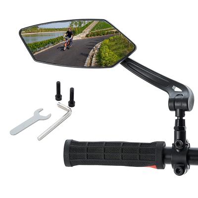 China Mountain Bikes Cycling Bike Rear View Handlebar Mirror 360 Rotating Bicycle Side Mirrors for sale