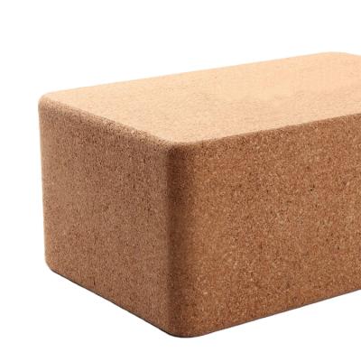 China Non-slip Hot Sales High Density Recycled Cork Yoga Block For Exercise Natural Organic Odorless Non-slip for sale