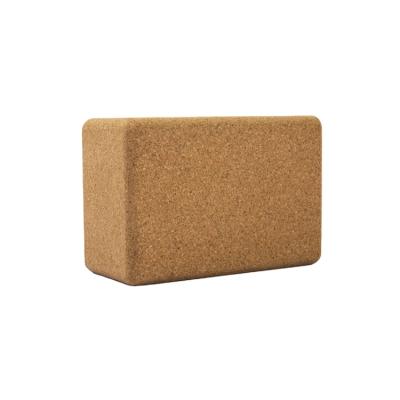 China Non-Slip High Quality Private Label Printed Fitness Cork Yoga Block Natural Odorless Non-Slip 3*6*9 Inch for sale