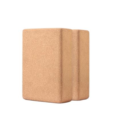 China Non Slip High Density Recycled Cork Yoga Block Natural Non Slip Organic Odorless for sale