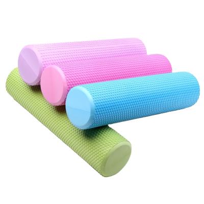 China Durable Premium Custom Printing High Density Eva Yoga Foam Roller Small Dot 90cm Exercise Massage Gym Roller for sale