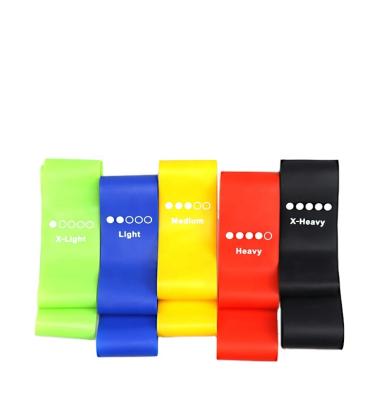 China 2022 Custom Durable Logo Printing Eco Friendly Natural Latex Latex Portable Fitness Workout Pull Up Yoga Exercise Resistance Band for sale