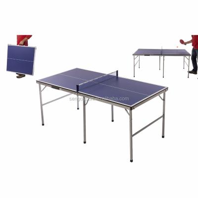 China HDF/MDF Sengo Mini Table Tennis Table Ping Pong for Outdoor or Indoor Kids and Family for sale