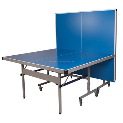 China HDF/MDF Ping Pong Common Size Sport Foldable Ping Pong Table Tennis Table for sale