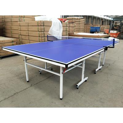 China HDF/MDF 2021 Double Folding Mobile Table Tennis Table for sale