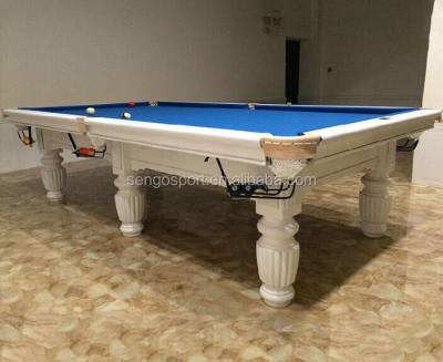 China SENGO Leicester Pool Tables Leather American English Pool Table for sale