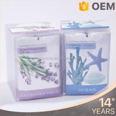 China Sustainable Wholesale Hanging Lavender Scent Scented Sachet Paper Bag , Non-Toxic Sachet Packaging for sale