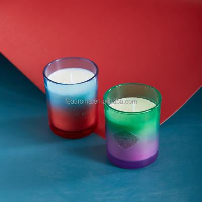 China China factory direct sale eyun-F5 gradient series scented candles 150g indoor fireless scented candles home decoration for sale