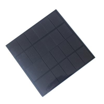 China BUHESHUI 6V 3W Small Monocrystalline Solar Cell PET Solar Panel Charger For 3.7V Battery 145x145mm 156.75mmx156.75mm for sale