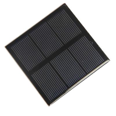 China BUHESHUI 0.7W 1.5V Polycrystalline Solar Cell 70*70MM Solar Panel Charger For Battery 1.2V Epoxy 125mmx125mm for sale