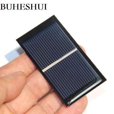 China BUHESHUI 0.5V 600MA Polycrystalline Mini Solar Panel Toy 65*35MM 125mmx125mm for sale