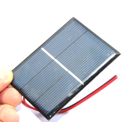 China High Quality Polycrystalline Silicon BUHESHUI 0.65W 1.5V Small Polycrystalline Solar Panel With Cable/System Education DIY Kits Solar Toys for sale