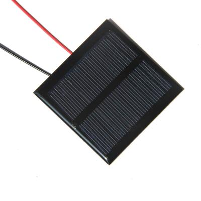 China BUHESHUI Polycrystalline Toy Panel Solar Charger 0.6W 5.5V Mini Solar Panel With Cable DIY 65*65MM 0.6W5.5V+Cable for sale