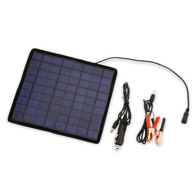 China BUHESHUI 18V 5.5W Portable Polycrystalline Car/Mobile Phone Solar Panel Module System For 12V Battery Charger Car/Boat Rechargeable Power for sale