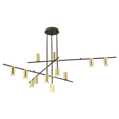 China Modern E27 LED Black Gold Spotlight Pendant Light For Nordic Bedroom Living Room Attic Dining Room Home Decorative for sale