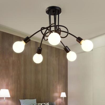 China Modern Nordic Metal LED Globe Ball Bulb Ceiling Iron Decoration Pendant Lights for sale