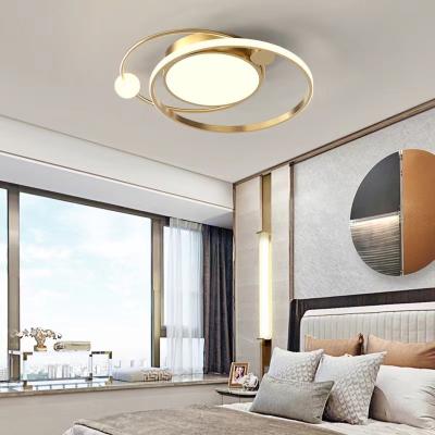 China Modern Black Indoor Home Outdoor Mounted Living Room Remote Control Bedroom LED Ceiling Mounted Modern Lamp for sale