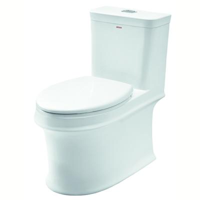 China aB1363 Single Flush Ceramic Double-flush Bathroom One Piece Toilet With Seat White Floor WC for sale