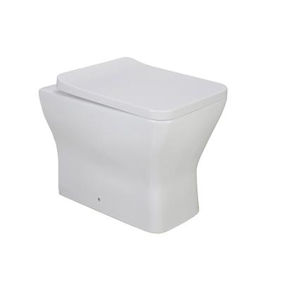 China Contemporary Ceramic Double-Flux One-Piece Wall-Hung Floor-Mounted Toilet With Rimless Toilet Bowl for sale