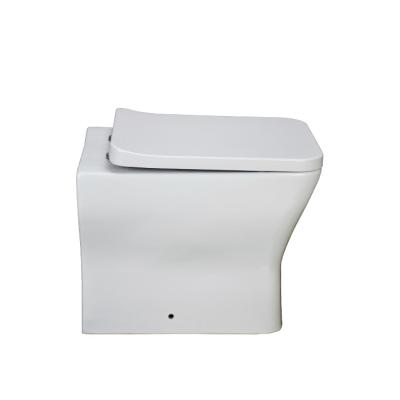 China Minimalist Ceramic Dual-Flow Floor Mounted Siphon Flush Rimless Toilet With Hidden Cistern for sale