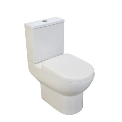 China NEW CE Double-Flow AB2198 ANNWA Style European Double-Flow Washdown UK Standard White Two Piece WC Toilet for sale