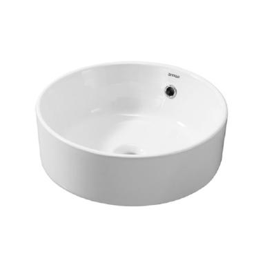 China Sustainable Ceramic White Round Bathroom Shampoo Sinks Pedestal Hand Hair Sink for sale