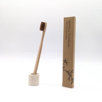 China Reusable Kraft Box Packaging Bamboo Toothbrush for sale