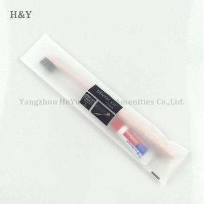 China Hotel Exquisite Disposable Amenities Personal Care One Time Use Hotel Toiletries Dental Kit for sale