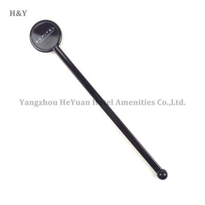 China Disposable Bar Use Customized Black Plastic Cocktail Stick for sale