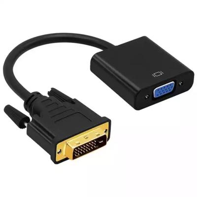 China COMPUTER Full HD 1080P DVI 24+1 Pin Male to VGA 15 Pin Female Cable Video Converter for monitor dvi to VGA adapter cable for sale