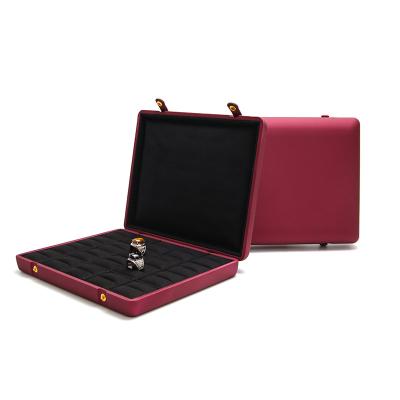 China SUNDO Handmade Factory Wholesale Luxury Jewelry Organizer Box Leather Jewelry Storage Case for sale