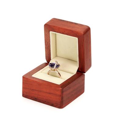 China Custom WOODEN Ring Boxes Gift Wooden RING BOX SUNDO Logo Factory Price Wedding Jewelery Gift Packaging for sale