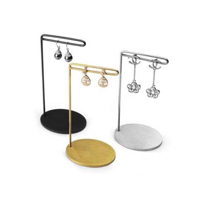 China New arrival unique gold plated custom metal earring earring stand for sale