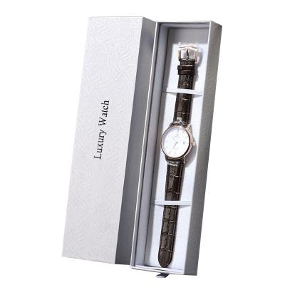 China SUNDO New Arrival Logo Drawer Gift Box Custom Velvet+Paper Luxury Packaging Watch Boxes Eco-friendly Wristwatch Material for sale