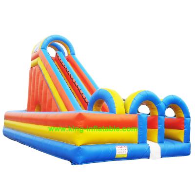 China 0.5mm PVC tarapulin sport inflatable game pool slide giant inflatable water slide for adult for sale