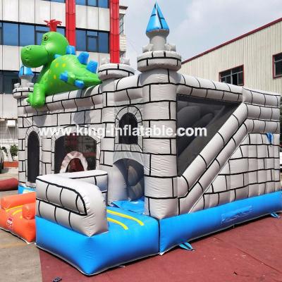 China Outdoor Custom Playground Dragon Inflatable Bouncer Jumping Castle With Slide for sale